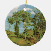 Landschap Paysage Frederic Bazille Impressionist Keramisch Ornament (Voorkant)