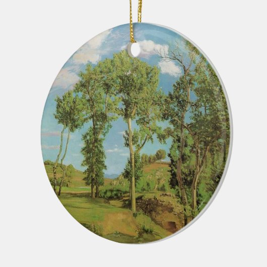 Landschap Paysage Frederic Bazille Impressionist Keramisch Ornament (Links)