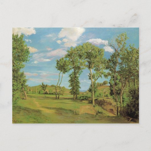 Landschap Paysage Frederic Bazille Impressionist P Briefkaart (Voorkant)