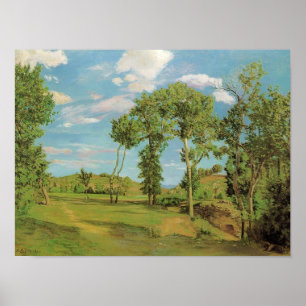 Landschap Paysage Frederic Bazille Impressionist Poster