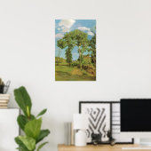 Landschap Paysage Frederic Bazille Impressionist Poster (Thuiskantoor)