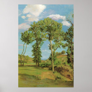 Landschap Paysage Frederic Bazille Impressionist Poster