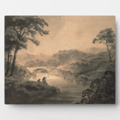 Landschap (pen en inktwas) fotoplaat (Voorkant)