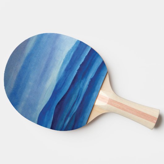Landschap Ping Pong Paddle, rood rubber achterkant Tafeltennisbatje (Zijkant)