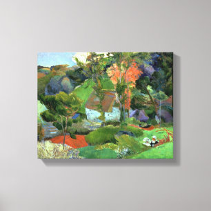 Landschap Pont Aven, 1888 Canvas Afdruk