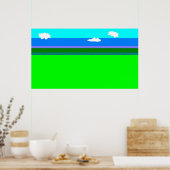 landschap poster (Keuken)