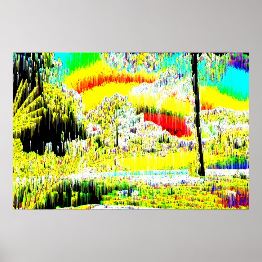 Landschap Psychedelic Poster (Voorkant)