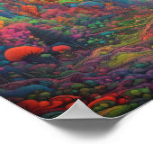 Landschap Psychedelic Poster (Hoek)