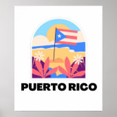 Landschap Puerto Rico Poster (Voorkant)