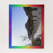 Landschap Puzzle: Chinese muur regenboog Legpuzzel (Verticaal)