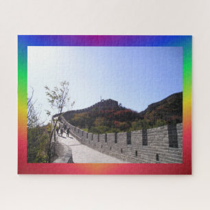 Landschap Puzzle: Chinese muur regenboog Legpuzzel