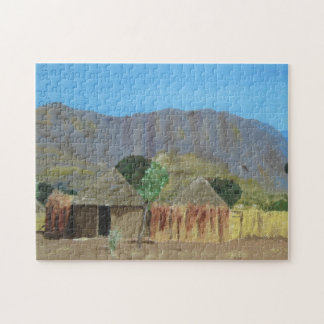Landschap Puzzle Nigerian bij Yola Legpuzzel
