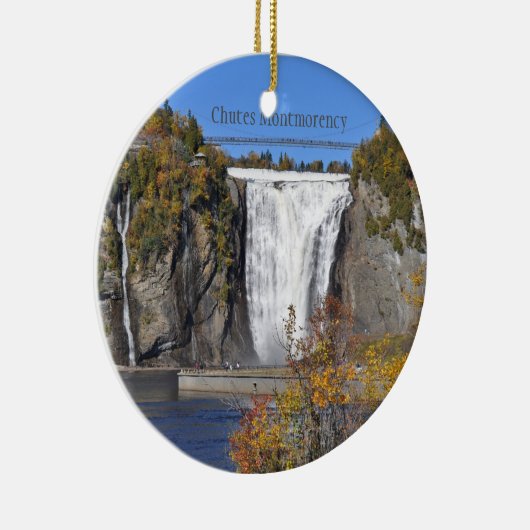 Landschap Quebec-Ornament Keramisch Ornament (Rechts)