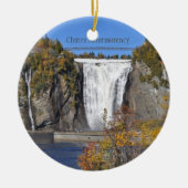 Landschap Quebec-Ornament Keramisch Ornament (Voorkant)