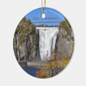 Landschap Quebec-Ornament Keramisch Ornament (Links)