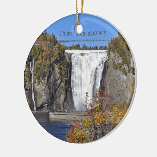 Landschap Quebec-Ornament Keramisch Ornament (Links)