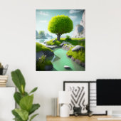 Landschap Realistisch En Natuurlijk Poster (Thuiskantoor)