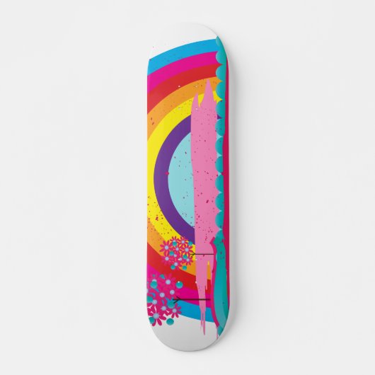 Landschap Regenboog Persoonlijk Skateboard (Voorkant)