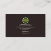 landschap rond de rode bonsai-boom visitekaartje (Achterkant)