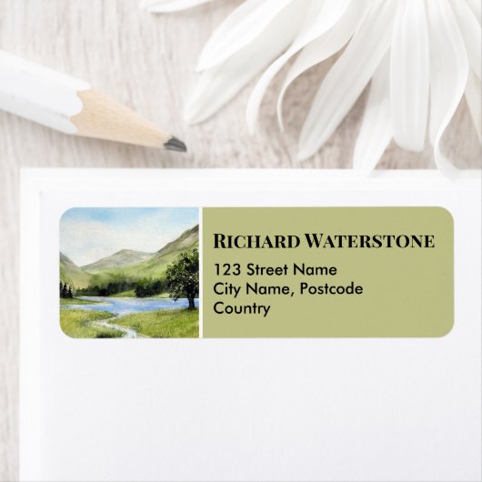 Landschap rond het Bodenmeer Etiket (Insitu)