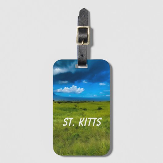 Landschap Saint Kitts Bagagelabel (Voorkant (verticaal))