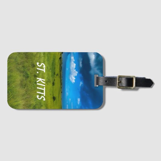 Landschap Saint Kitts Bagagelabel (Voorkant (horizontaal))