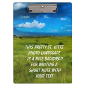 Landschap Saint Kitts Klembord (Voorkant)