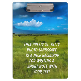 Landschap Saint Kitts Klembord