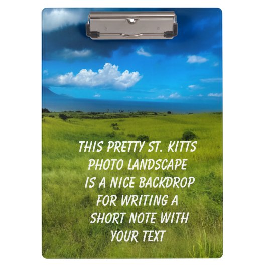 Landschap Saint Kitts Klembord