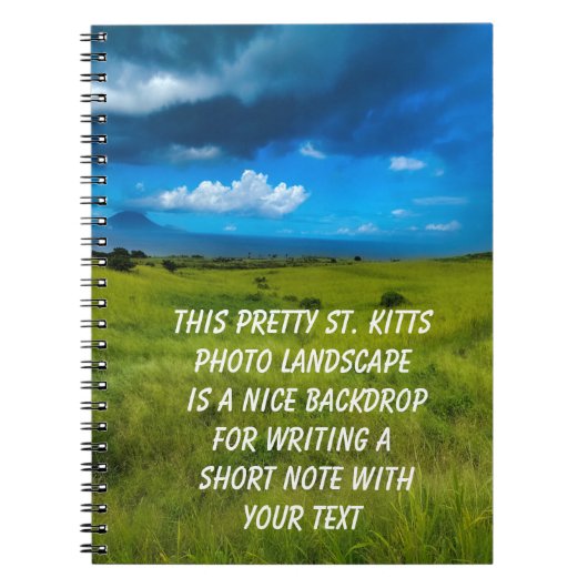 Landschap Saint Kitts Notitieboek (Voorkant)