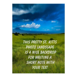 Landschap Saint Kitts Perfect Poster
