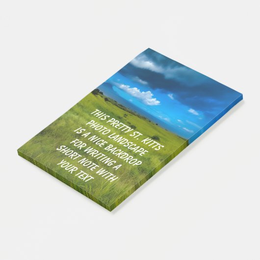 Landschap Saint Kitts Post-it® Notes (Schuin)