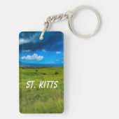 Landschap Saint Kitts Sleutelhanger (achterkant)