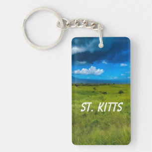 Landschap Saint Kitts Sleutelhanger
