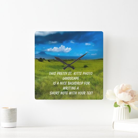 Landschap Saint Kitts Vierkante Klok (Huis)