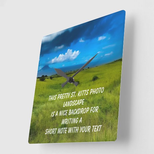 Landschap Saint Kitts Vierkante Klok (Hoek)