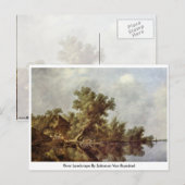 Landschap Salomon Van Ruysdael Briefkaart (Voorkant / Achterkant)