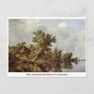 Landschap Salomon Van Ruysdael Briefkaart