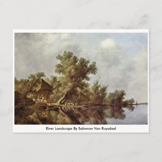 Landschap Salomon Van Ruysdael Briefkaart (Voorkant)
