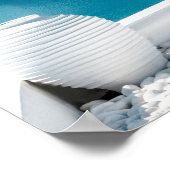 Landschap Santorini Griekenland en Vase Poster (Hoek)