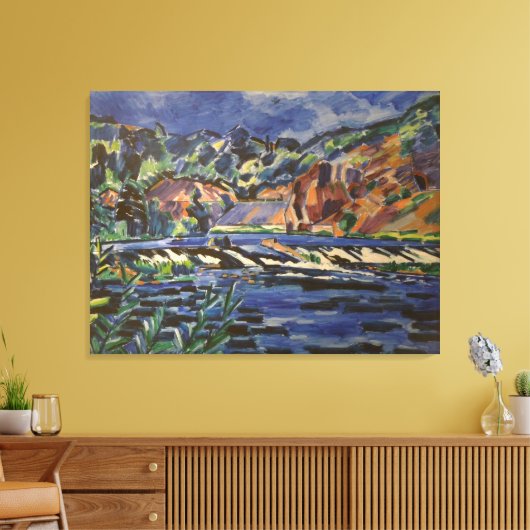 landschap Sazava Canvas Afdruk (Insitu (Woonkamer))