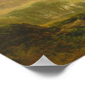 Landschap - Scène uit "Thanatopsis" 1850 Poster (Hoek)