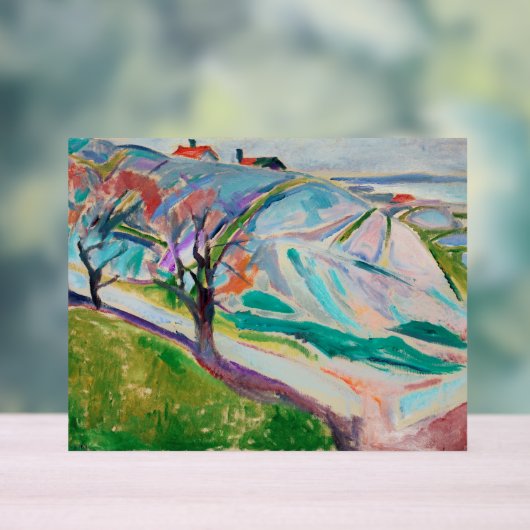 Landschap Schilderen Edward Munch Acryl Bord (Neutraal)
