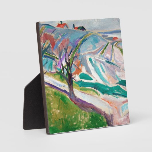 Landschap Schilderen Edward Munch Fotoplaat (Voorkant)