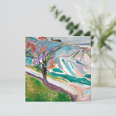 Landschap Schilderen Edward Munch Kaart (Staand voorkant)