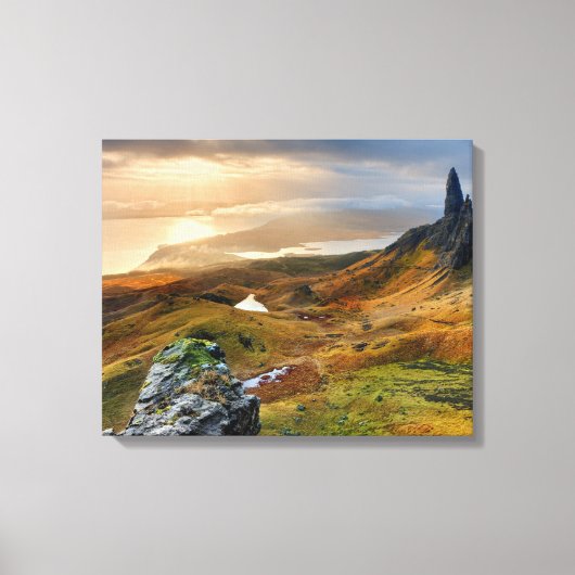 Landschap Schotland Schilderachtig Rolling Hills Canvas Afdruk (Voorkant)