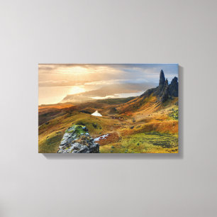 Landschap Schotland Schilderachtig Rolling Hills Canvas Afdruk