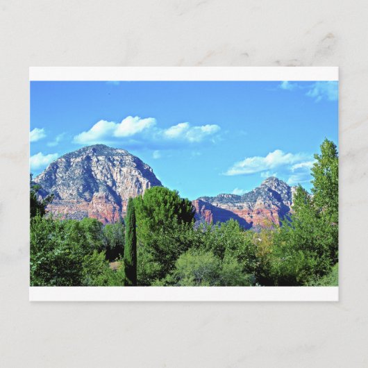 Landschap Sedona Mountain Briefkaart (Voorkant)