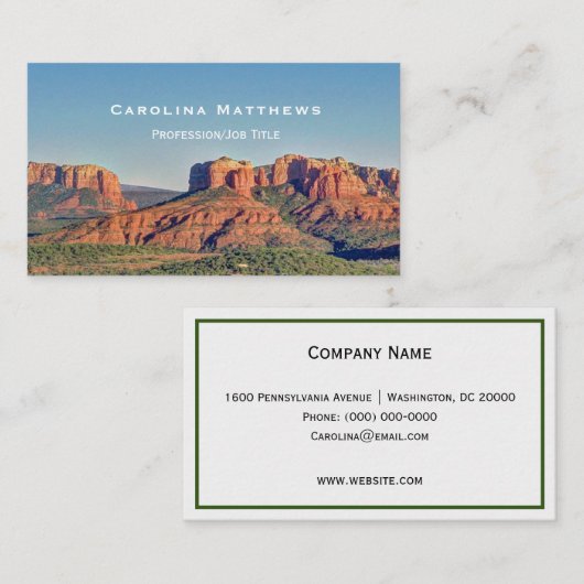 Landschap Sedona Visitekaartje (Voorkant / Achterkant)