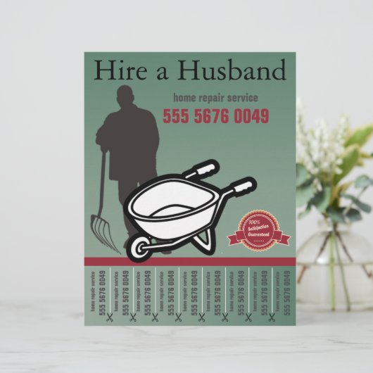 Landschap Service Handyman Small Business Flyer (Staand voorkant)